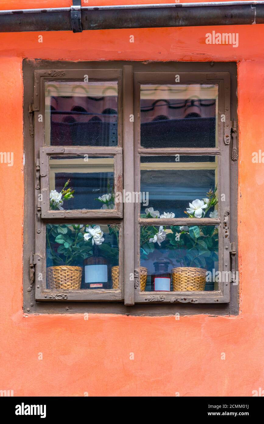 République tchèque, Prague, Mala Strana, Château de Prague, Golden Lane Banque D'Images