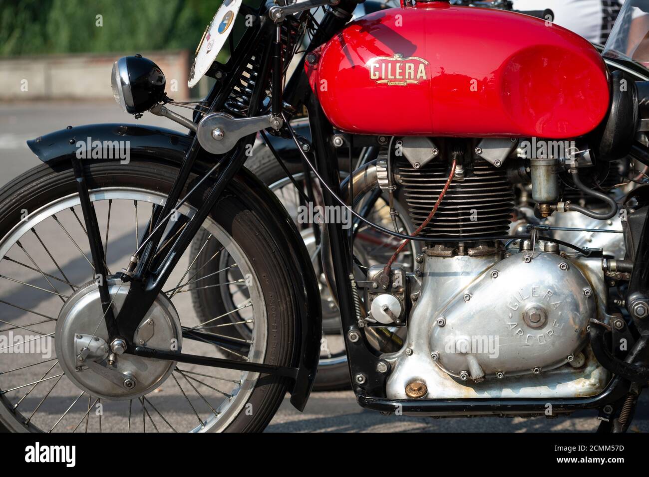 Italie, Lombardie, rencontre de l'ancienne moto, Gilera Saturno Banque D'Images