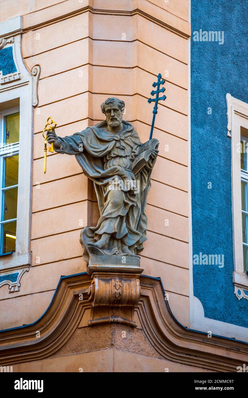 République Tchèque, Prague, Mala Strana, Ulitsa Luzickeho séminare Banque D'Images