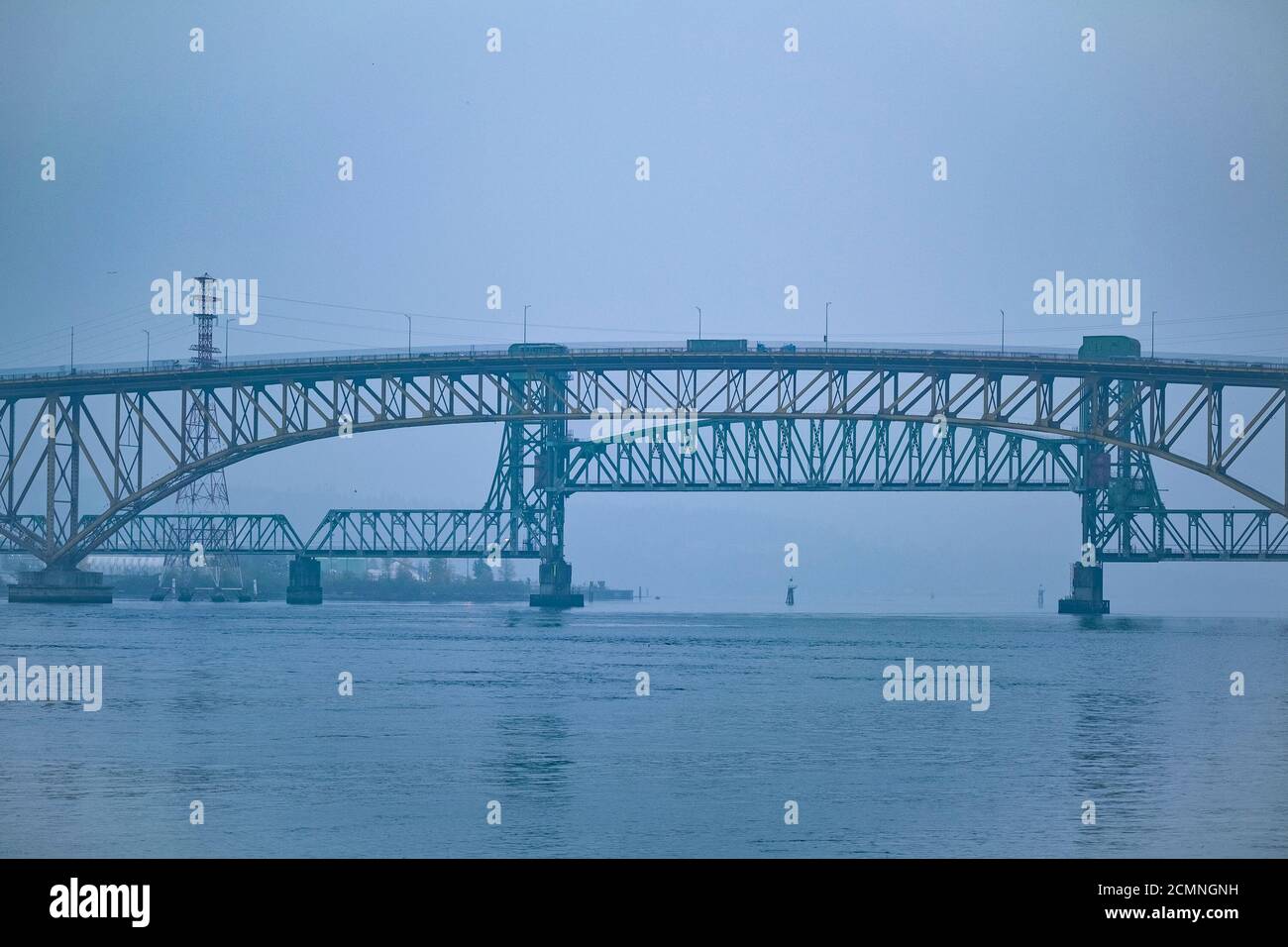 Second Narrows IronWorkers Memorial Bridge, Vancouver (Colombie-Britannique), Canada Banque D'Images