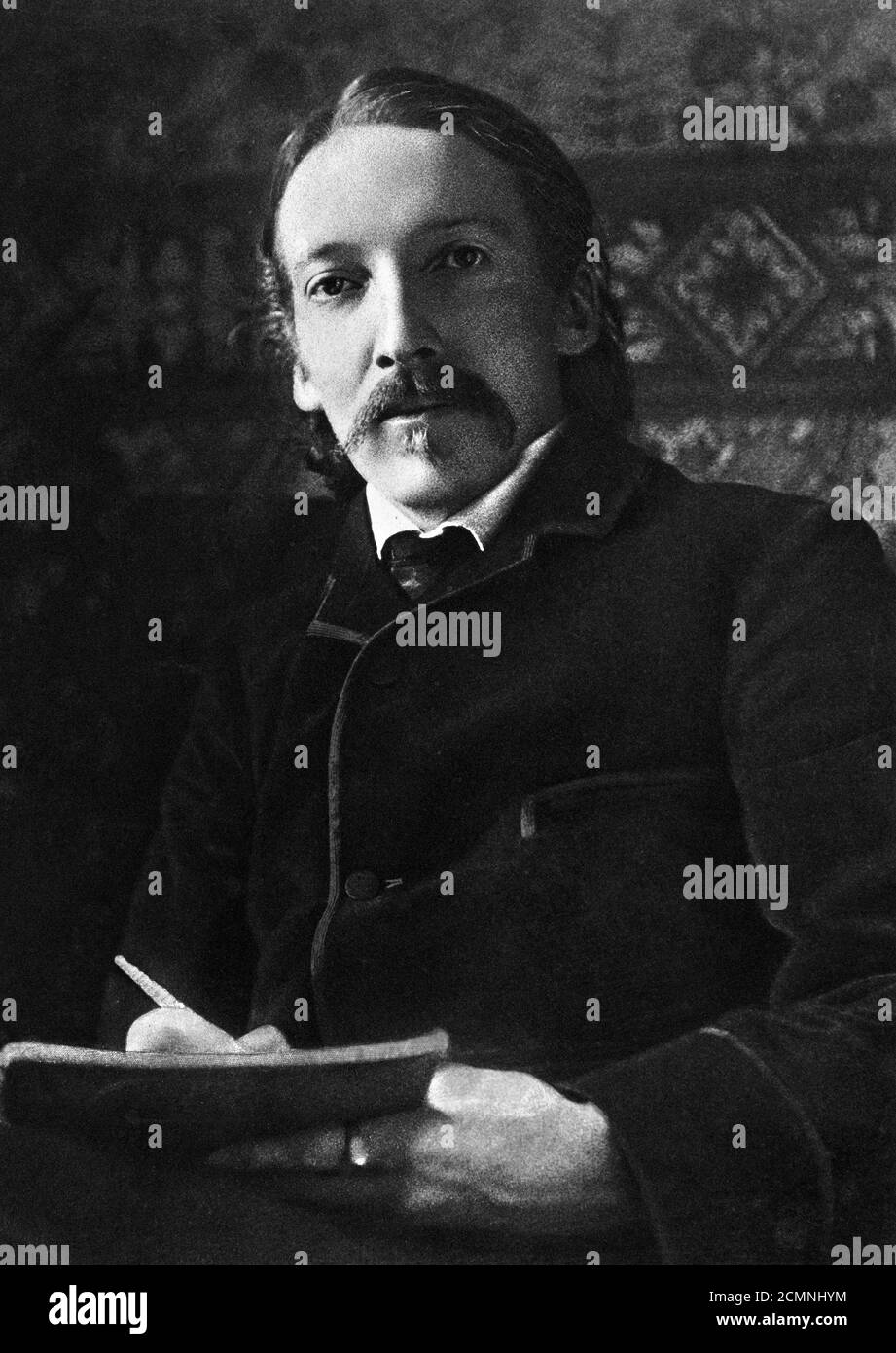 Robert Louis Stevenson. Portrait du romancier écossais Robert Louis Stevenson (1850-1894) Banque D'Images