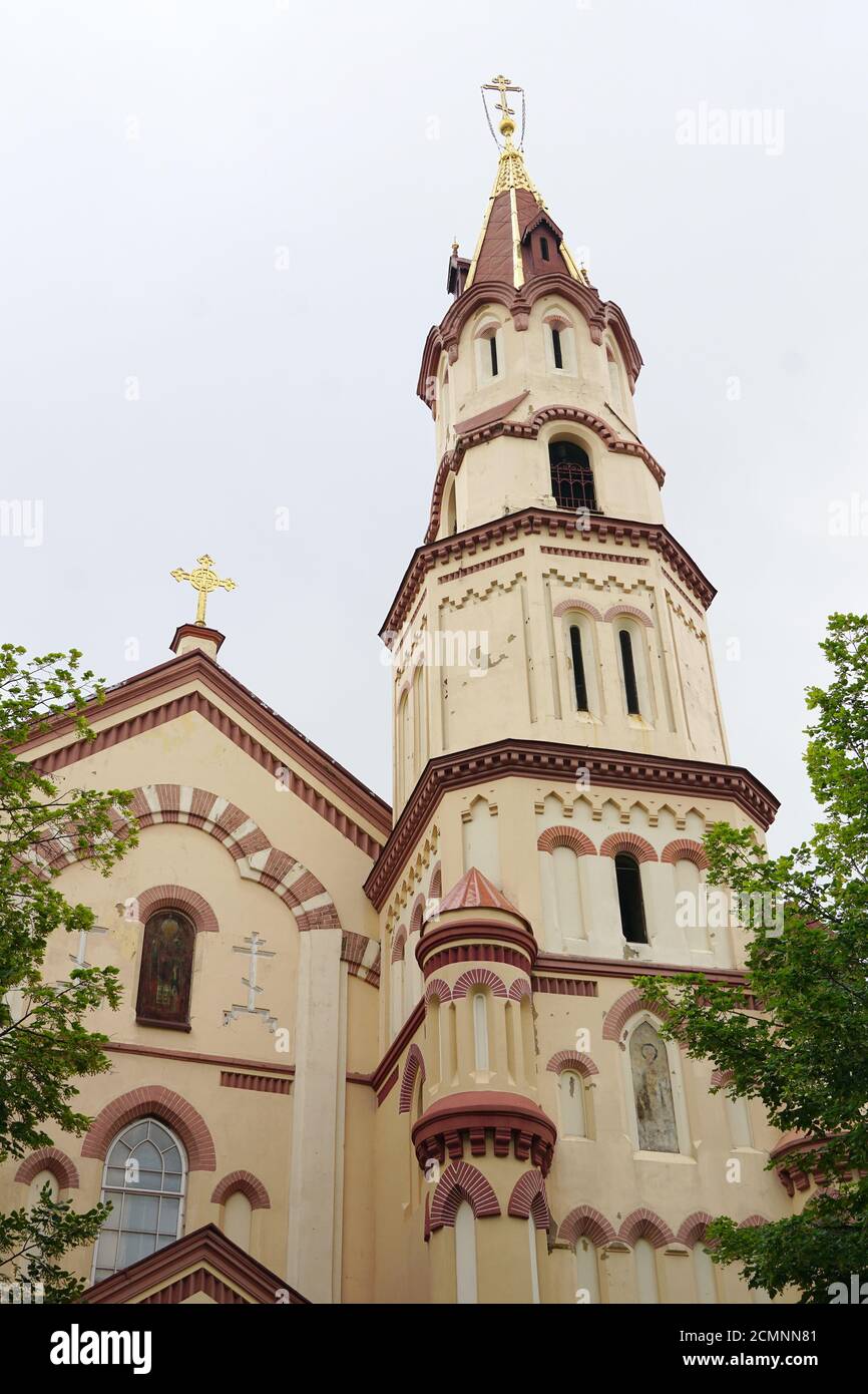 Église orthodoxe Saint-Nicolas, Vilnius, Lituanie, Europe Banque D'Images