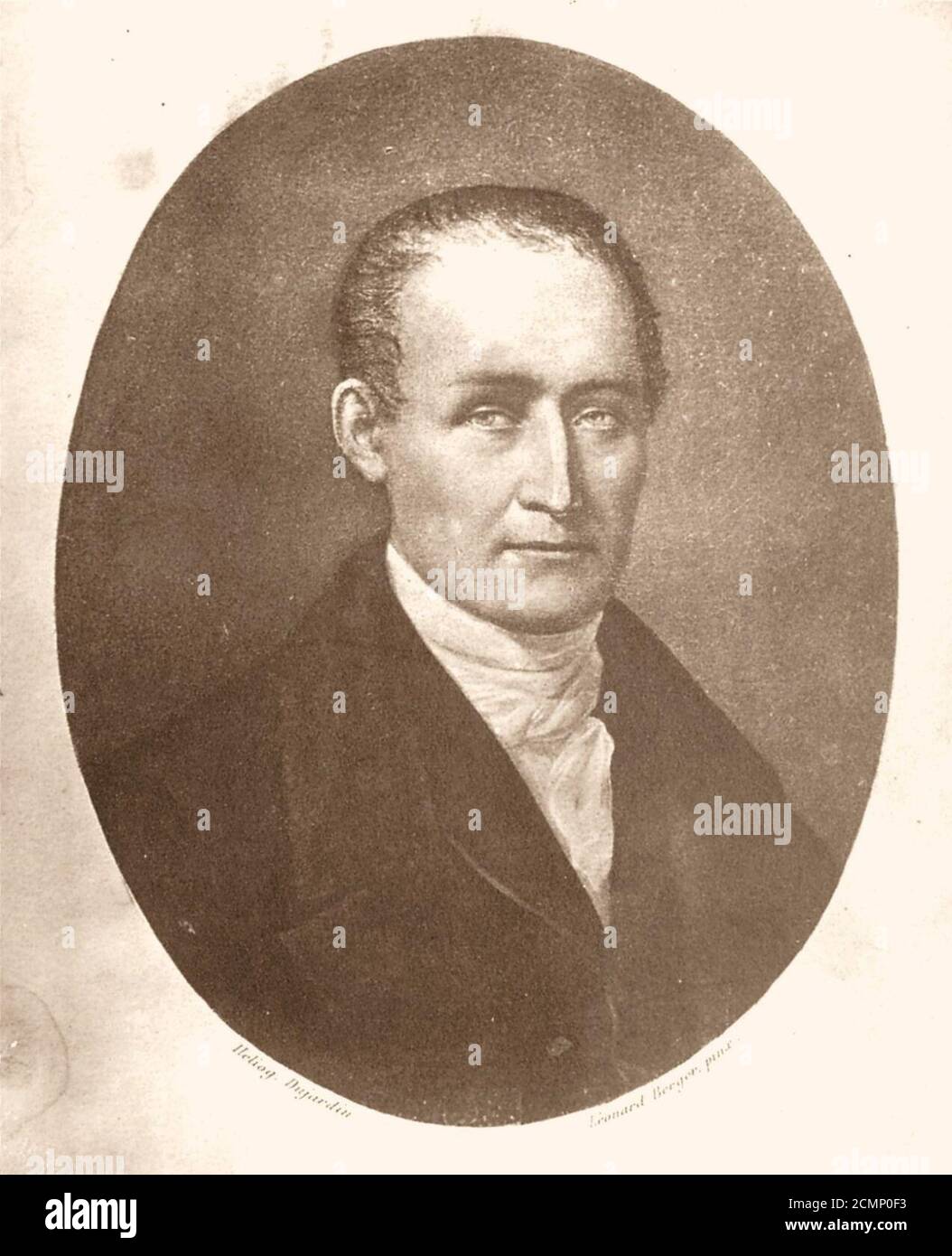 Joseph Nicéphore Niépce. Banque D'Images