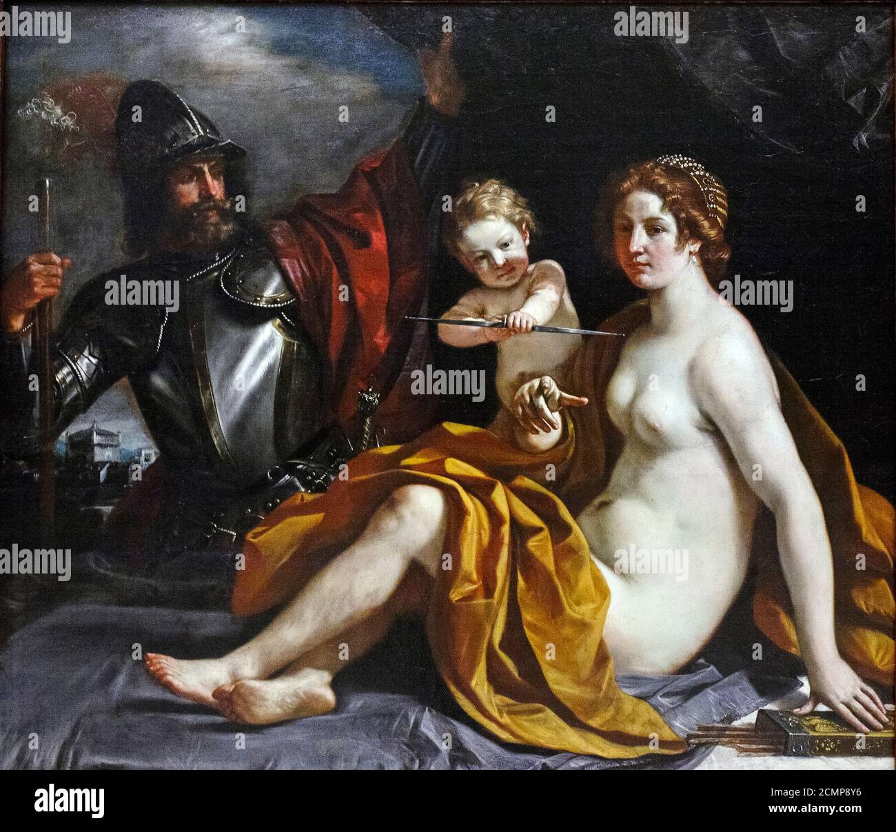 Italie Emilia Romagna Modène: Galerie Estense - Vénus, Mars et Cupid - Guercino 1666 Banque D'Images