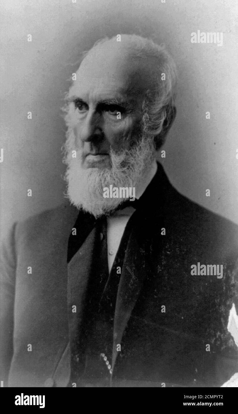 John Greenleaf Whittier novembre 25 1885. Banque D'Images
