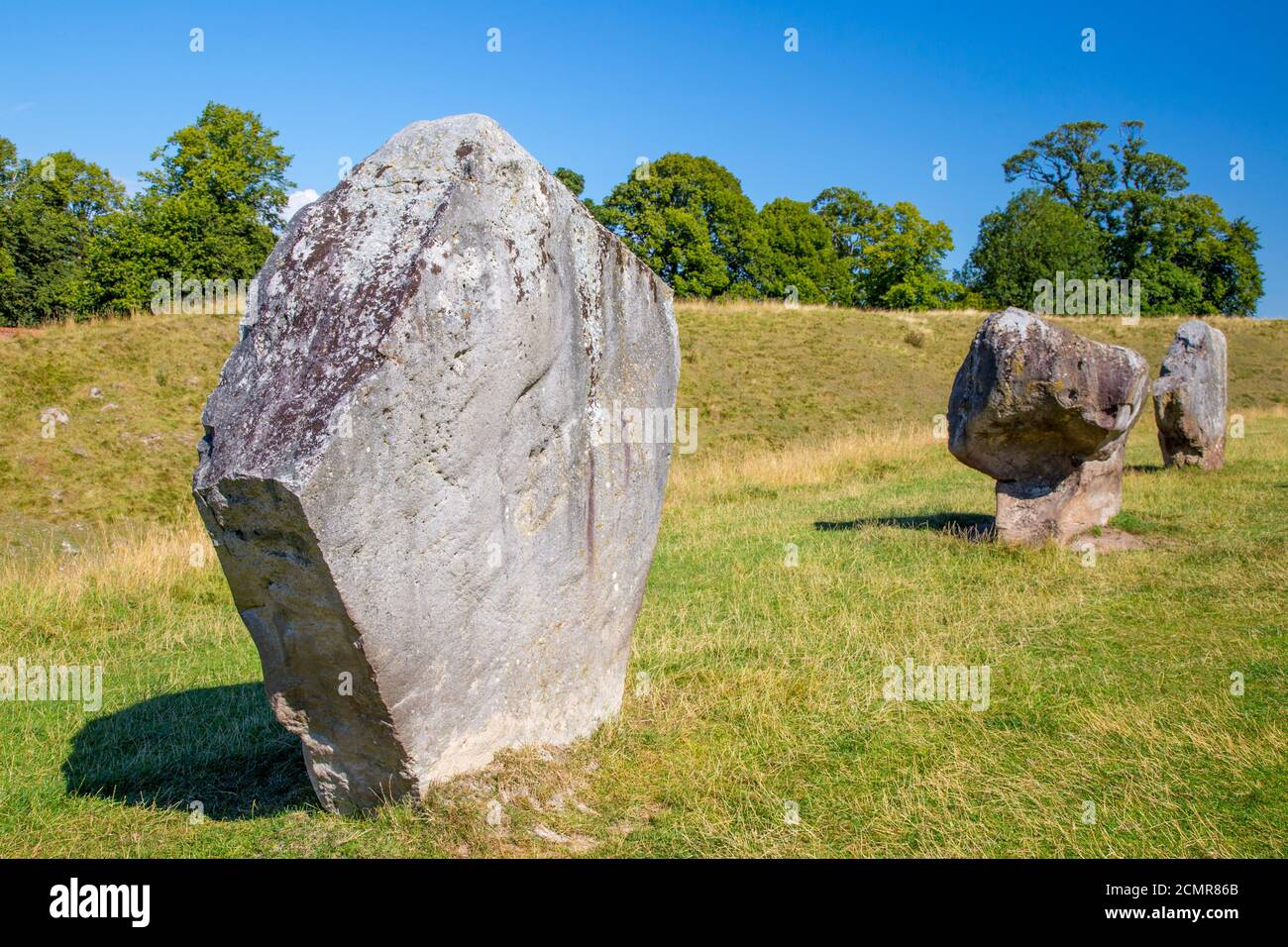 Avebury Stones est un monument néolithique de henge à Wiltshire, Angleterre Banque D'Images
