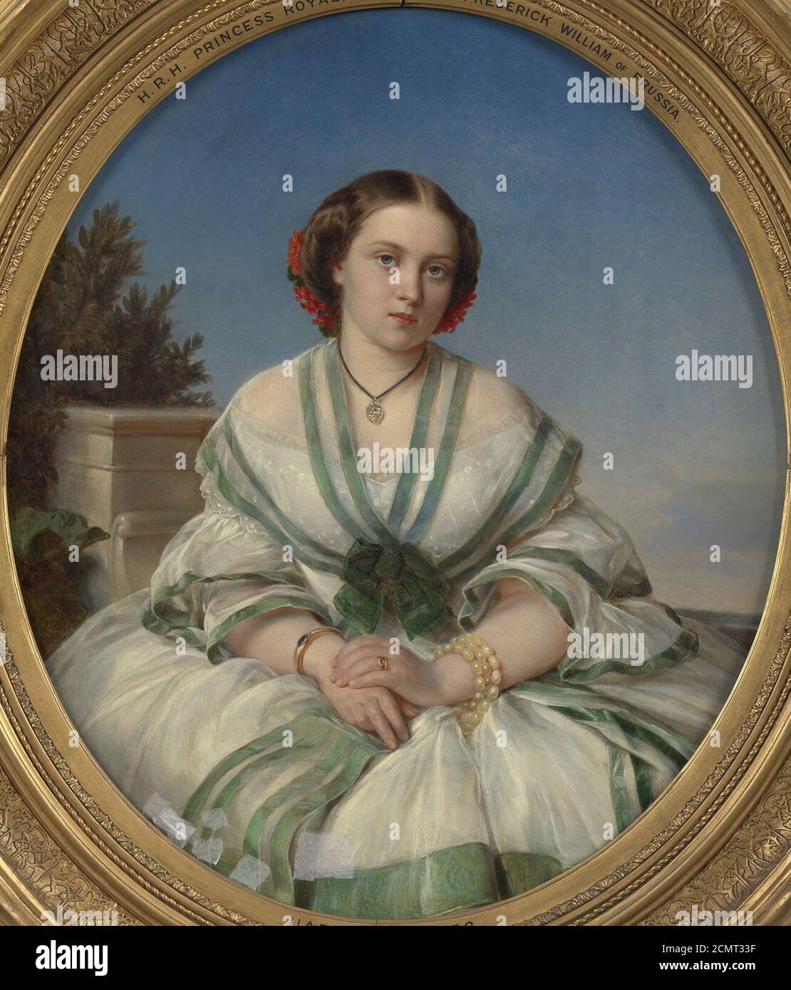 Joseph Hartmann (1812-85) - Victoria, Princess Royal, Crown Princess Frederick William of Prussia (1840-1901) Banque D'Images
