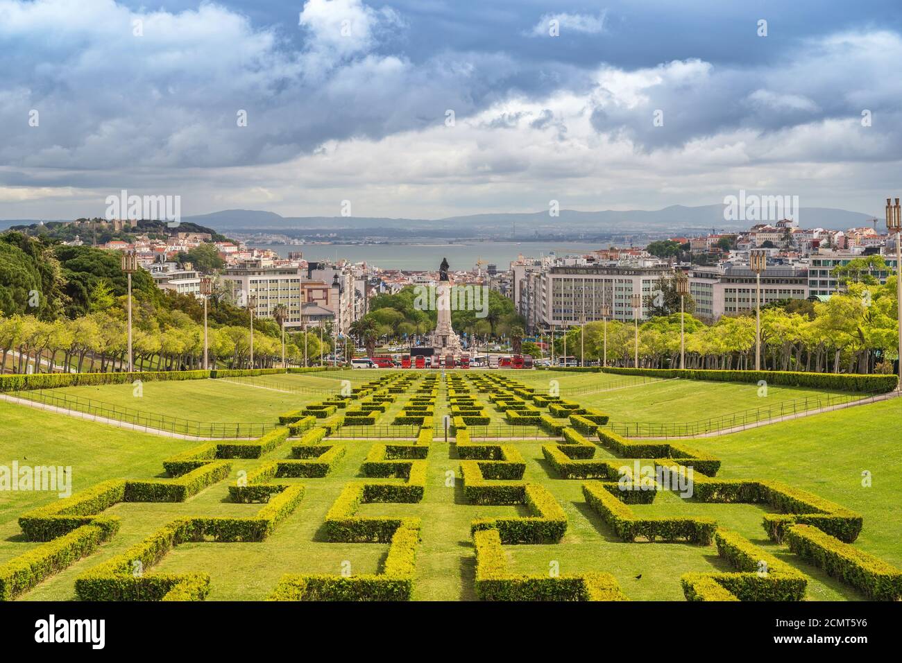 Portugal Lisbonne, ville au parc Eduardo VII. Banque D'Images