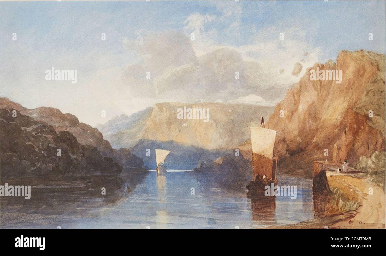 John Sell Cotman - dynamitage de St. Vincent's Rock, Clifton. Banque D'Images