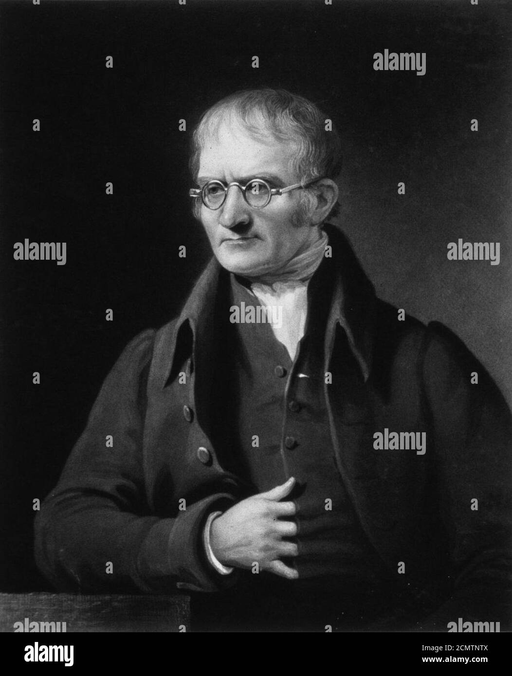 John Dalton par Charles Turner. Banque D'Images