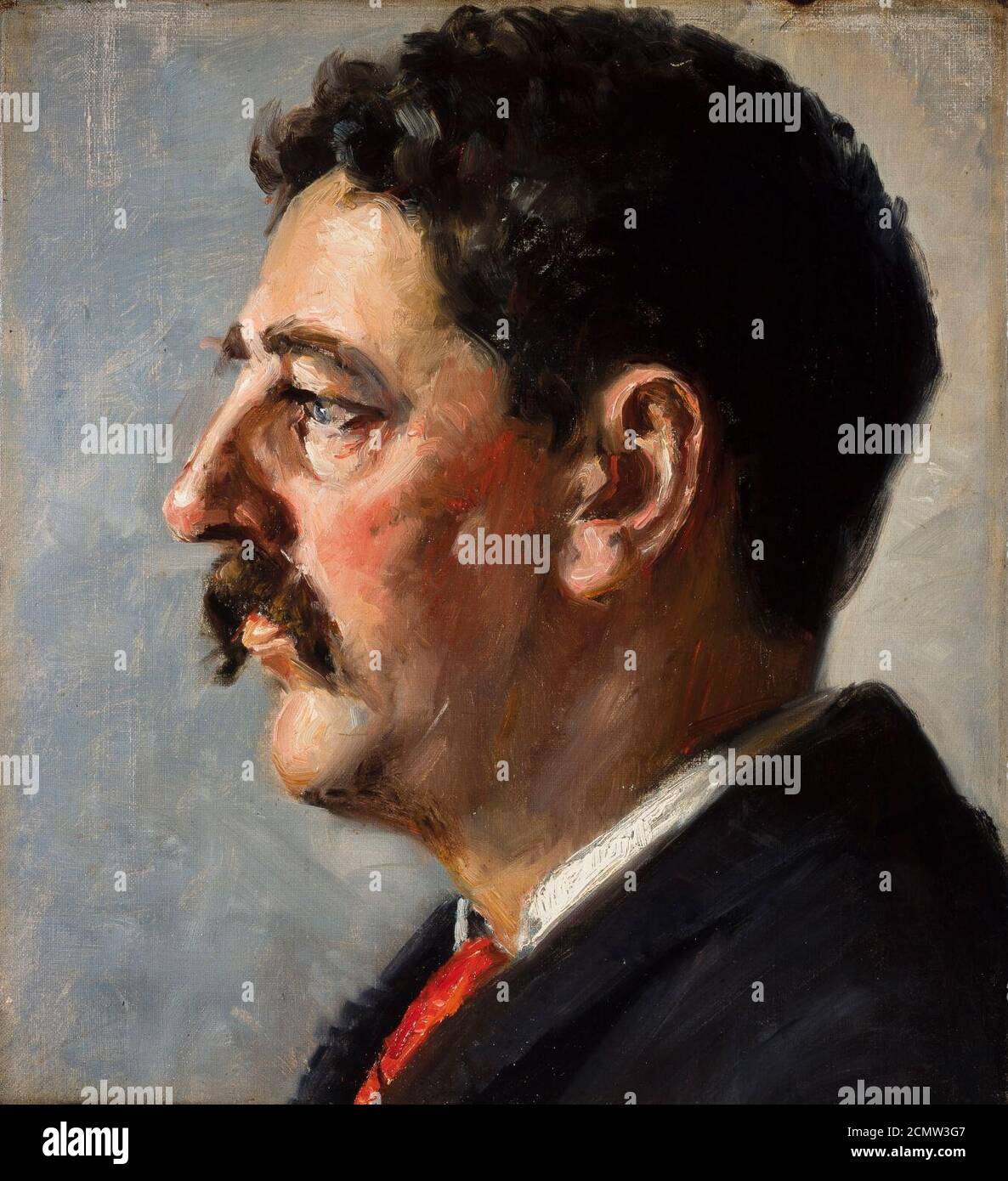 John H. Brøndum par Michael Ancher. Banque D'Images