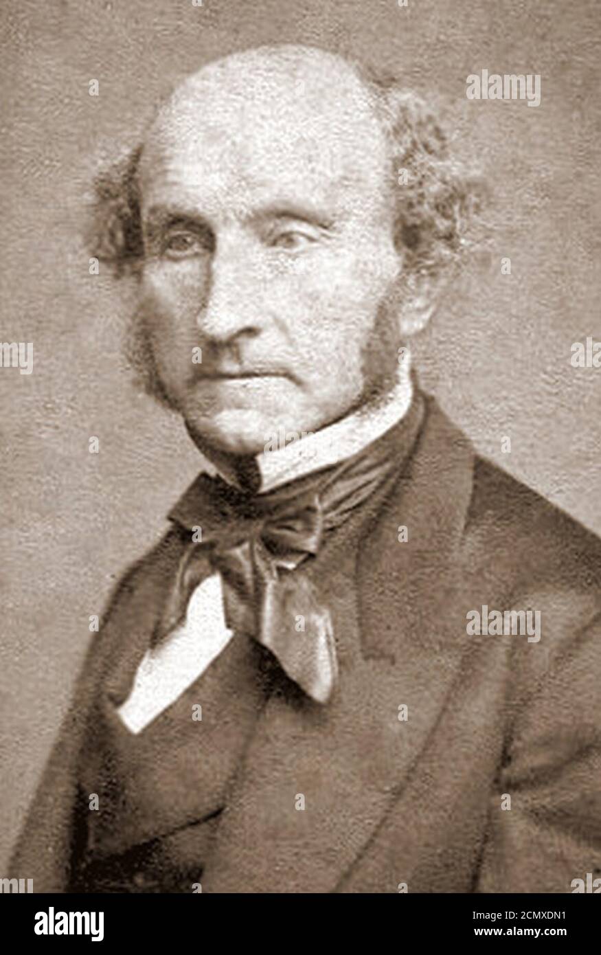 John Stuart Mill par John Watkins 1865. Banque D'Images