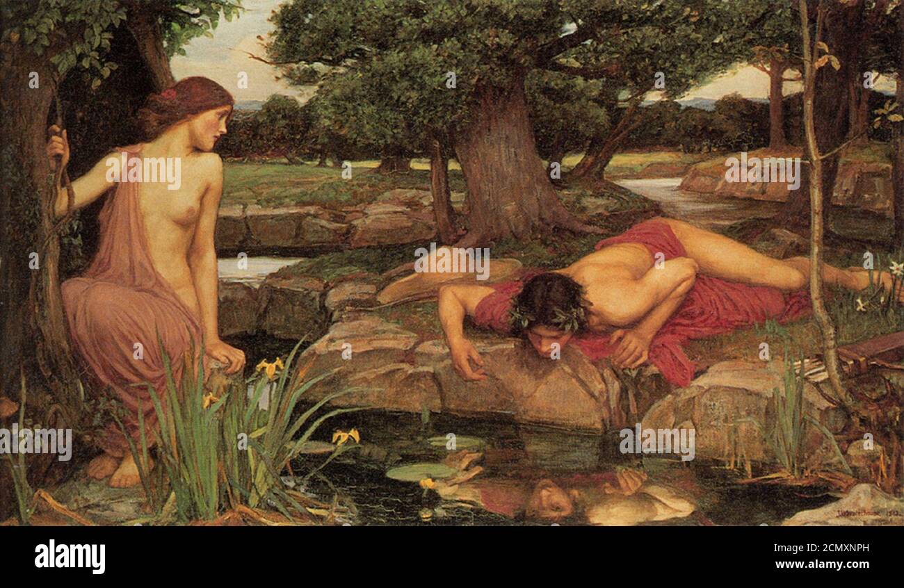Echo et narcisse william waterhouse Banque de photographies et d’images