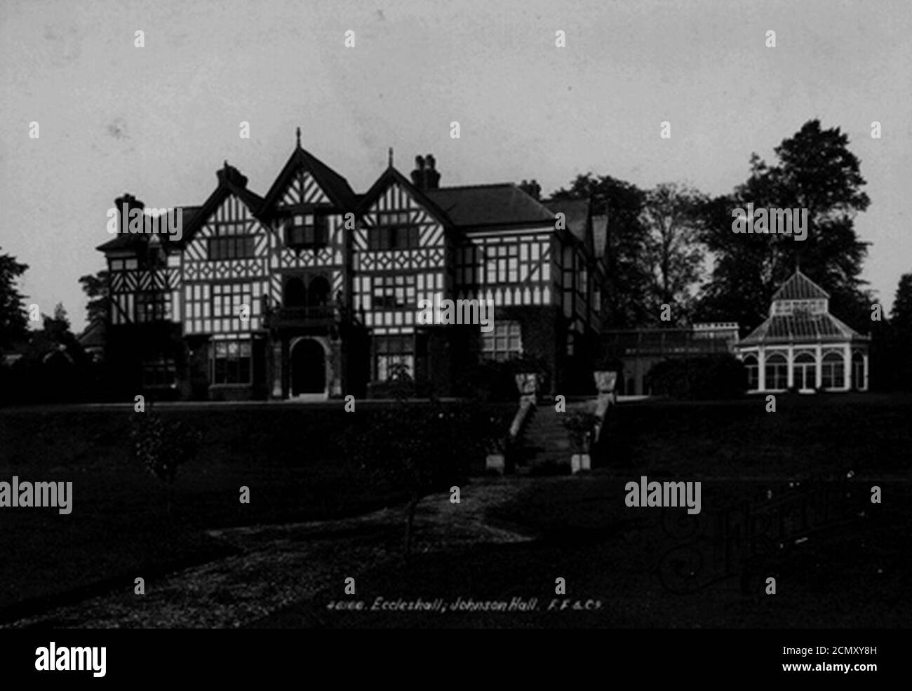 Johnson Hall Eccleshall 1900. Banque D'Images