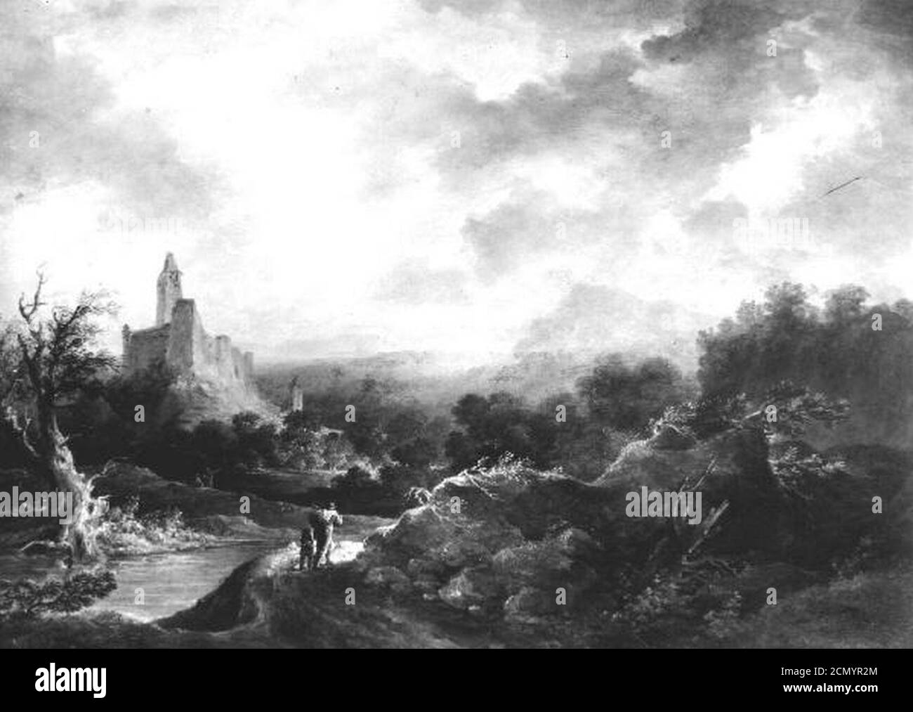 Josef Anton Fischer 1814-1859 - Pred bouri. Banque D'Images