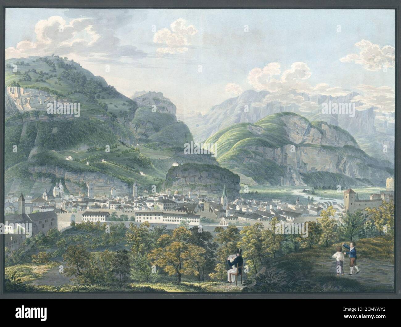 Josef Fischer - Trento 1 - 1822. Banque D'Images