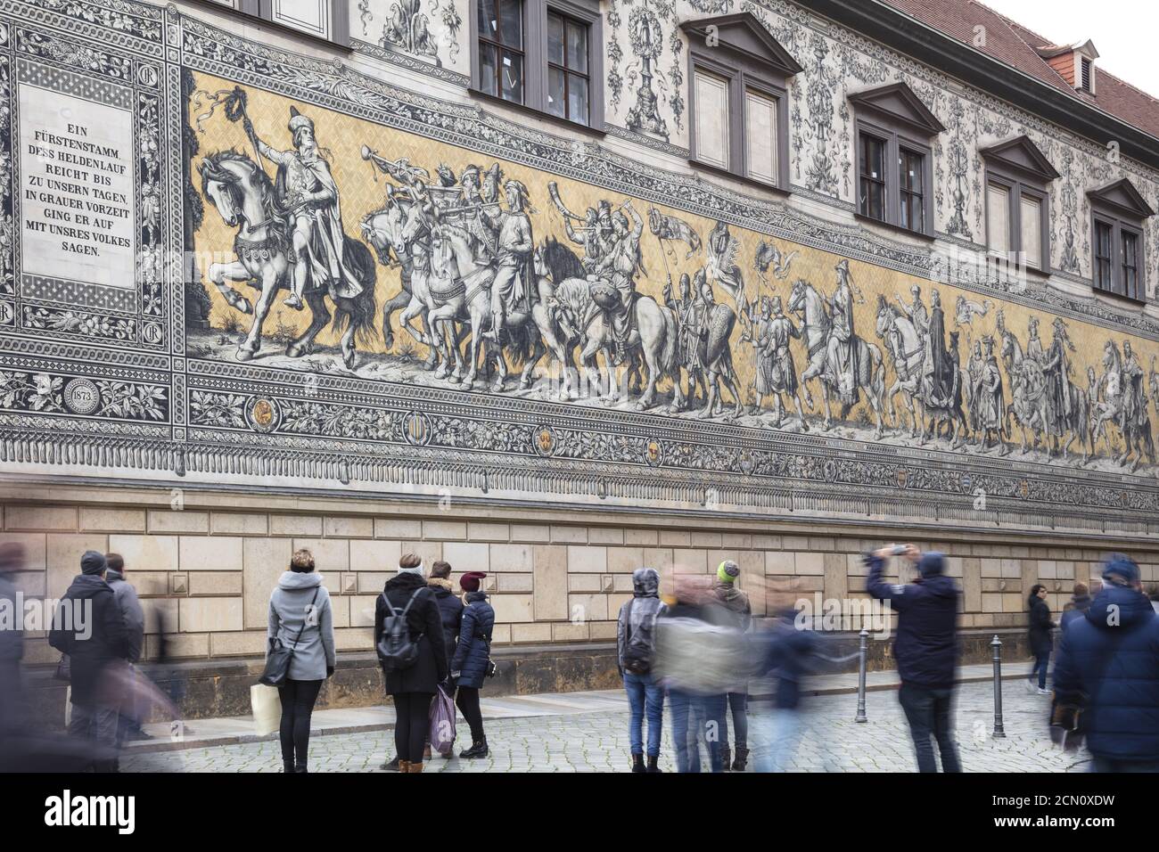 Procession des Princes, Dresde, Saxe, Allemagne, Europe Banque D'Images