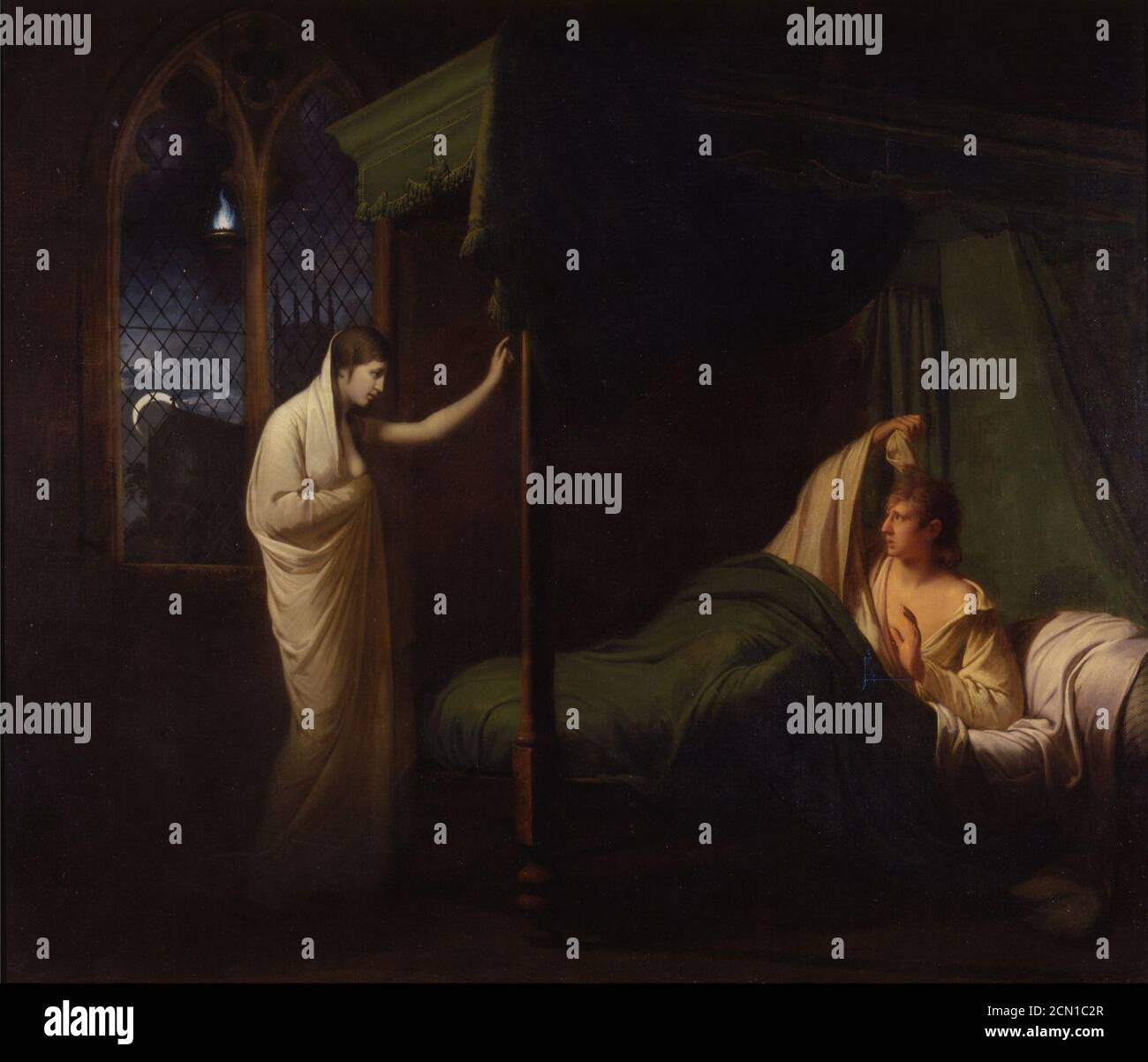 Joseph Wright de Derby - William et Margaret de Percy's. « reliques de la poésie anglaise ancienne » Banque D'Images