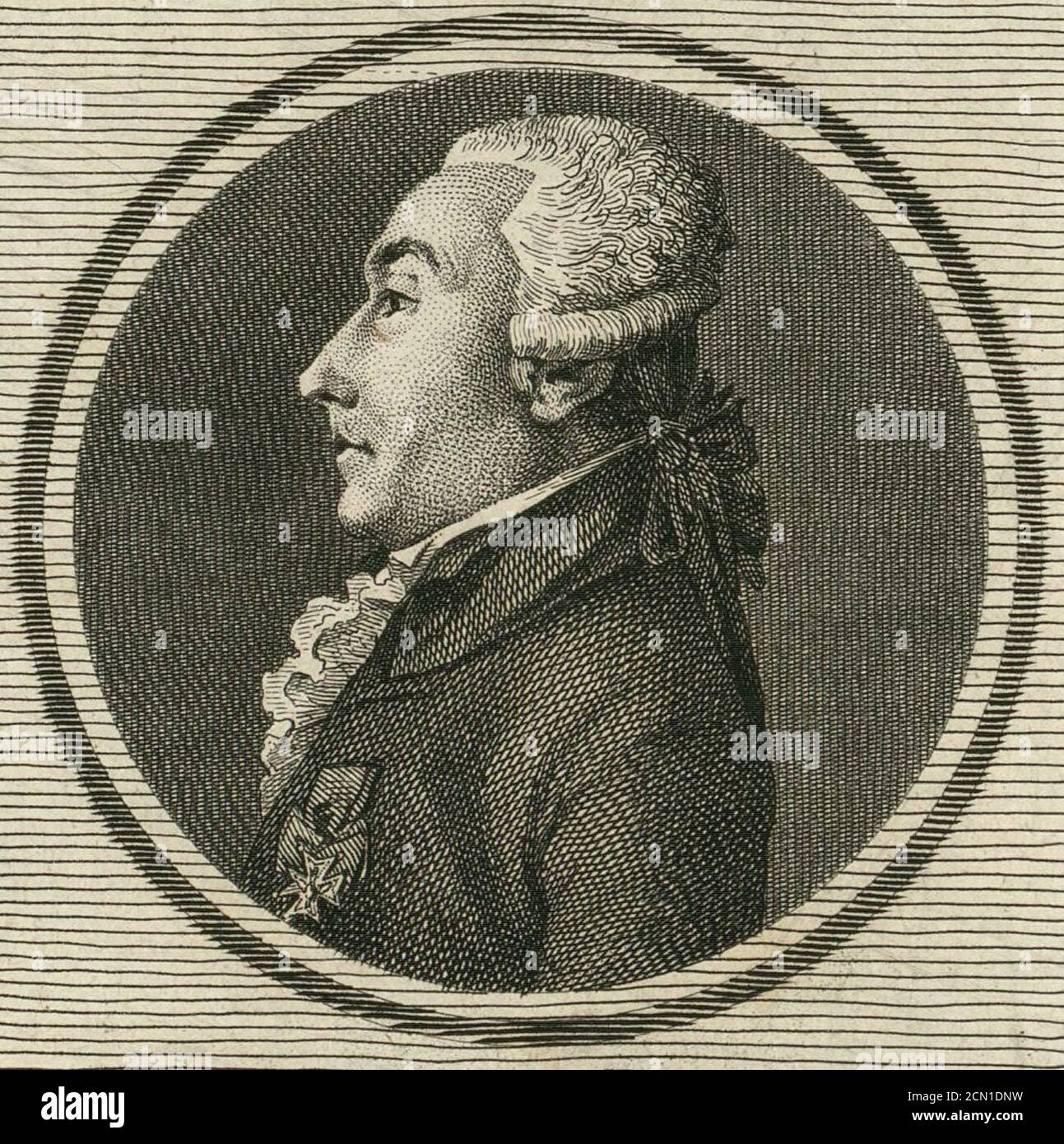 Joseph-Maurice de Toustain-Viray (Voyez et Delorme, 1789-1791) 2. Banque D'Images
