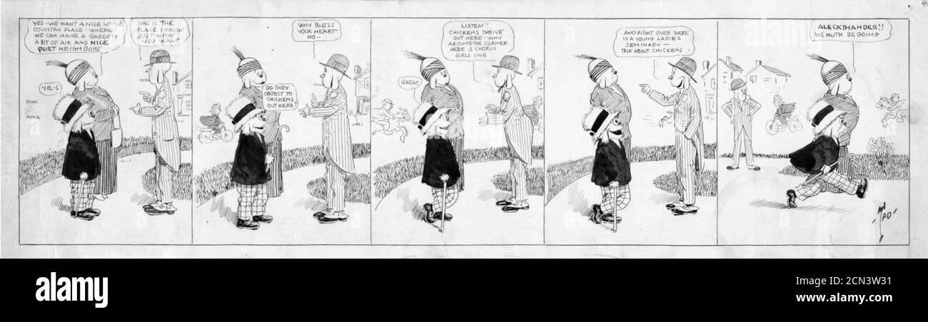 Le juge Rummy et sa femme parlent à un agent immobilier. Banque D'Images