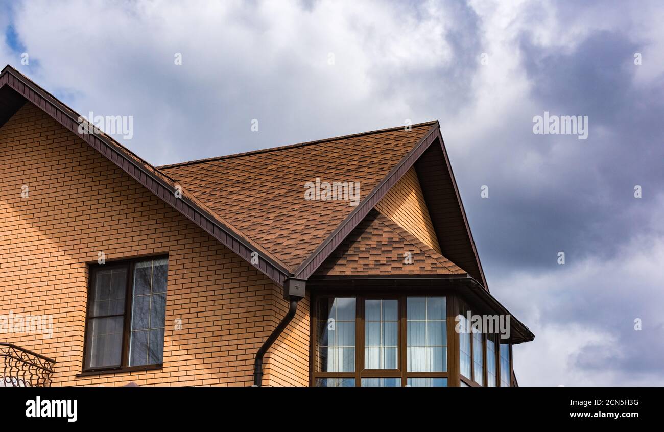 Tuyau sur le toit Banque D'Images