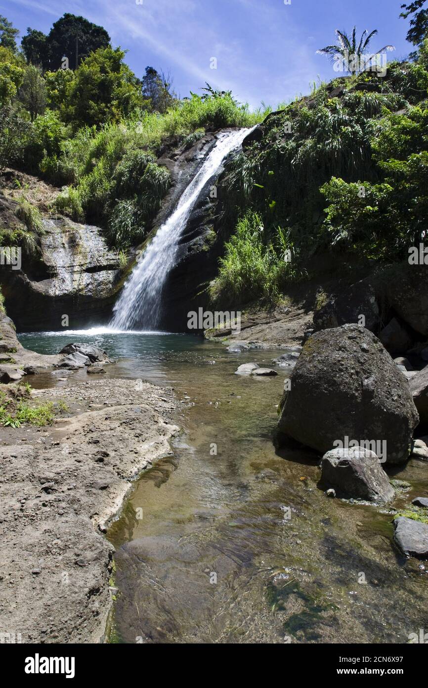 Niveau le plus bas des chutes d'eau de Concord Banque D'Images