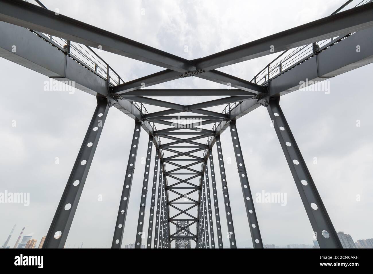 Gros plan des ponts en acier Banque D'Images