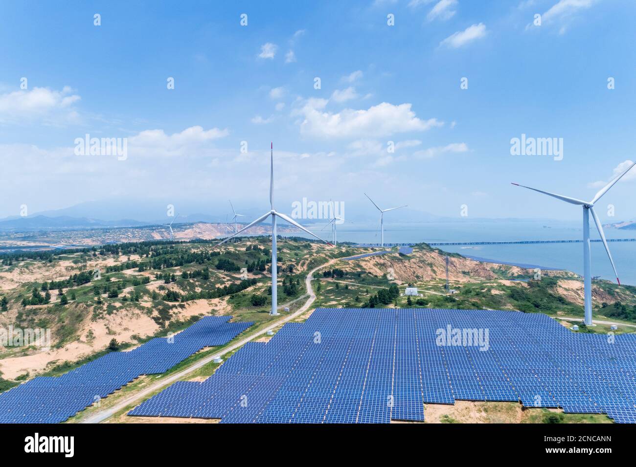 nouvelle énergie au bord du lac Banque D'Images