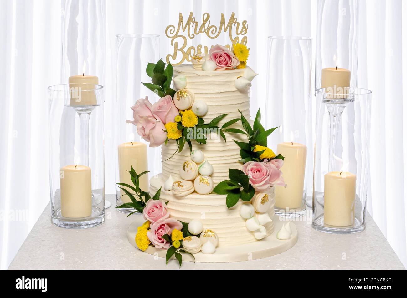 Gâteau de mariage Banque D'Images