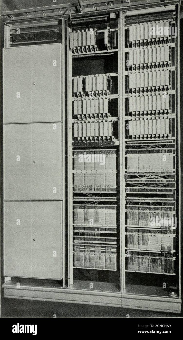Le journal technique de Bell System . SYSTÈME DE COMMUTATION DE TÉLÉPHONE À  CADRAN CROSSBAR 87 Relais multi-contact le relais multi-contact utilisé  dans le système crossbar est illustré dans Fie:. 5.