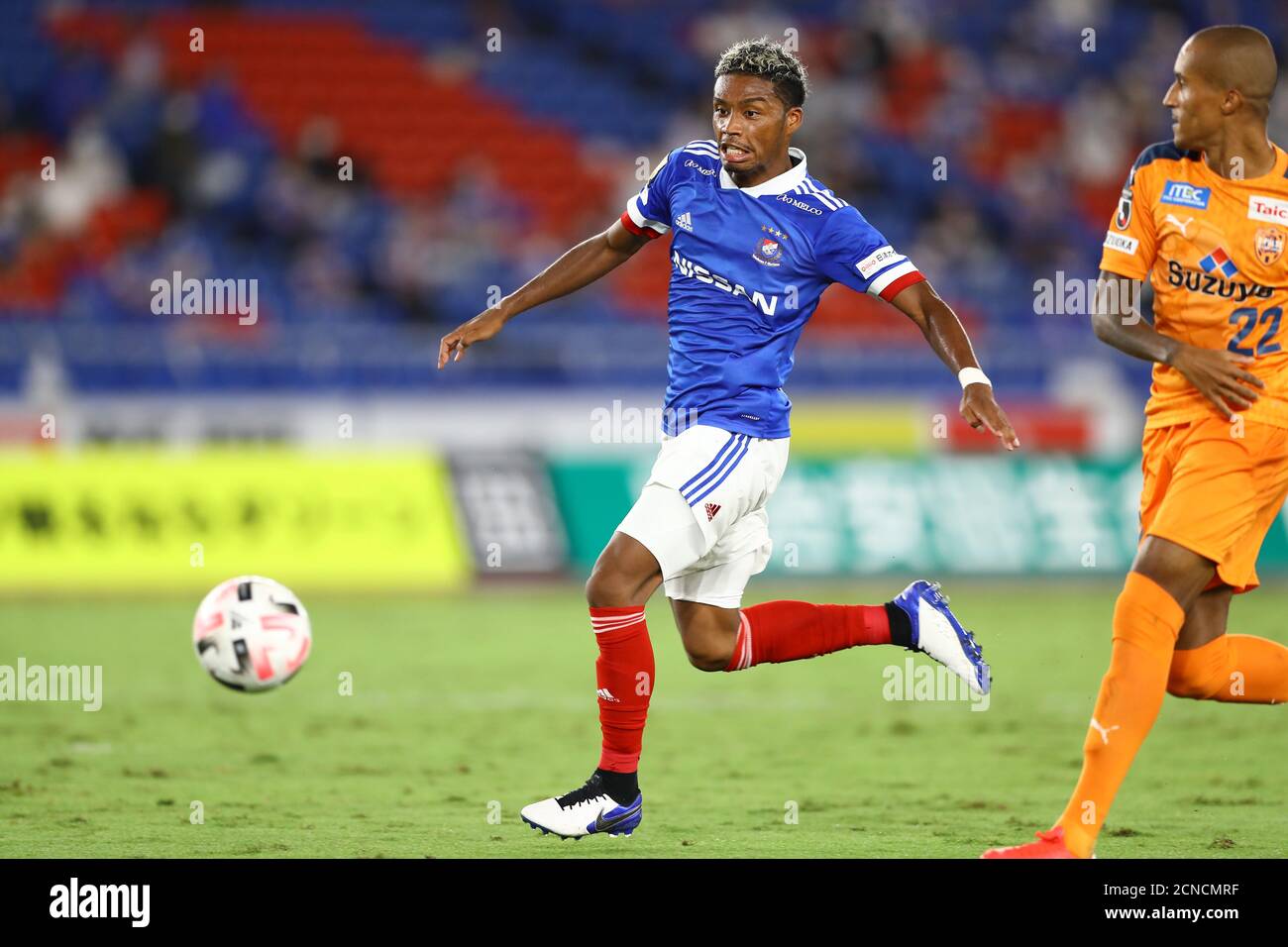 ADO Onaiwu (45) de Yokohama F. Marinos pendant le match de football de J.League J1 entre Yokohama F. Marinos 3-0 Shimizu S-Pulse au stade Nissan le 16 septembre 2020 à Yokohama, Kanagawa, Japon. Credit: Kenzaburo Matsuoka/AFLO/Alay Live News Banque D'Images