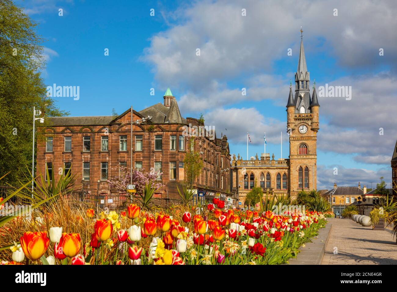 Renfrew Town Hall and Centre, Renfrewshire, Écosse, Royaume-Uni, Europe Banque D'Images