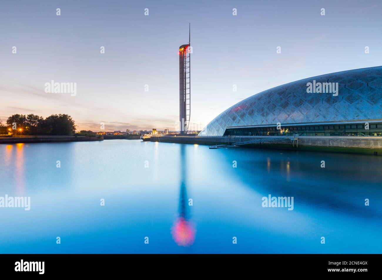 Glasgow Tower, Science Center, Glasgow, Écosse, Royaume-Uni, Europe Banque D'Images