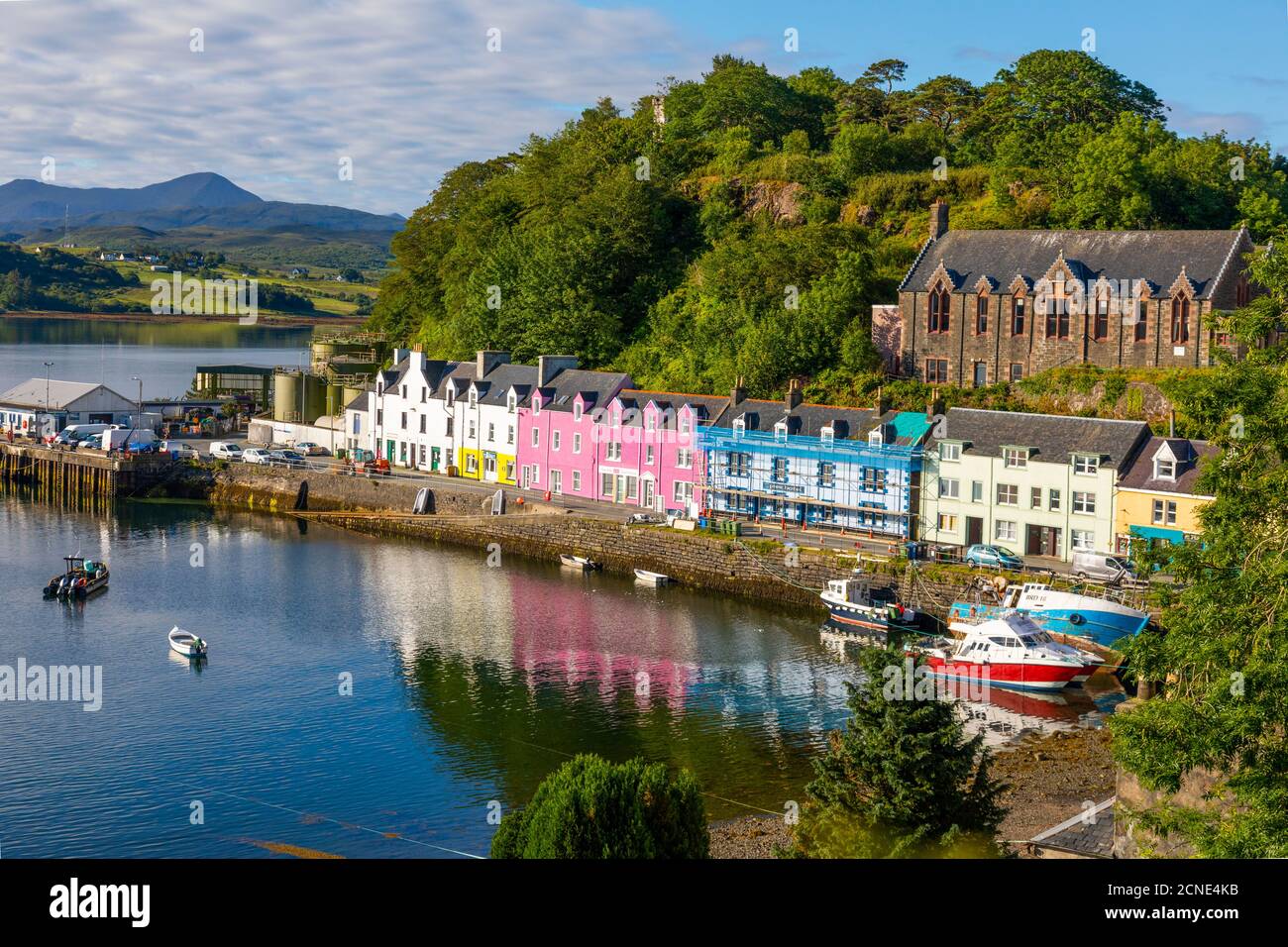Portree Harbour, île de Skye, Hébrides intérieures, Highlands et îles, Écosse, Royaume-Uni, Europe Banque D'Images
