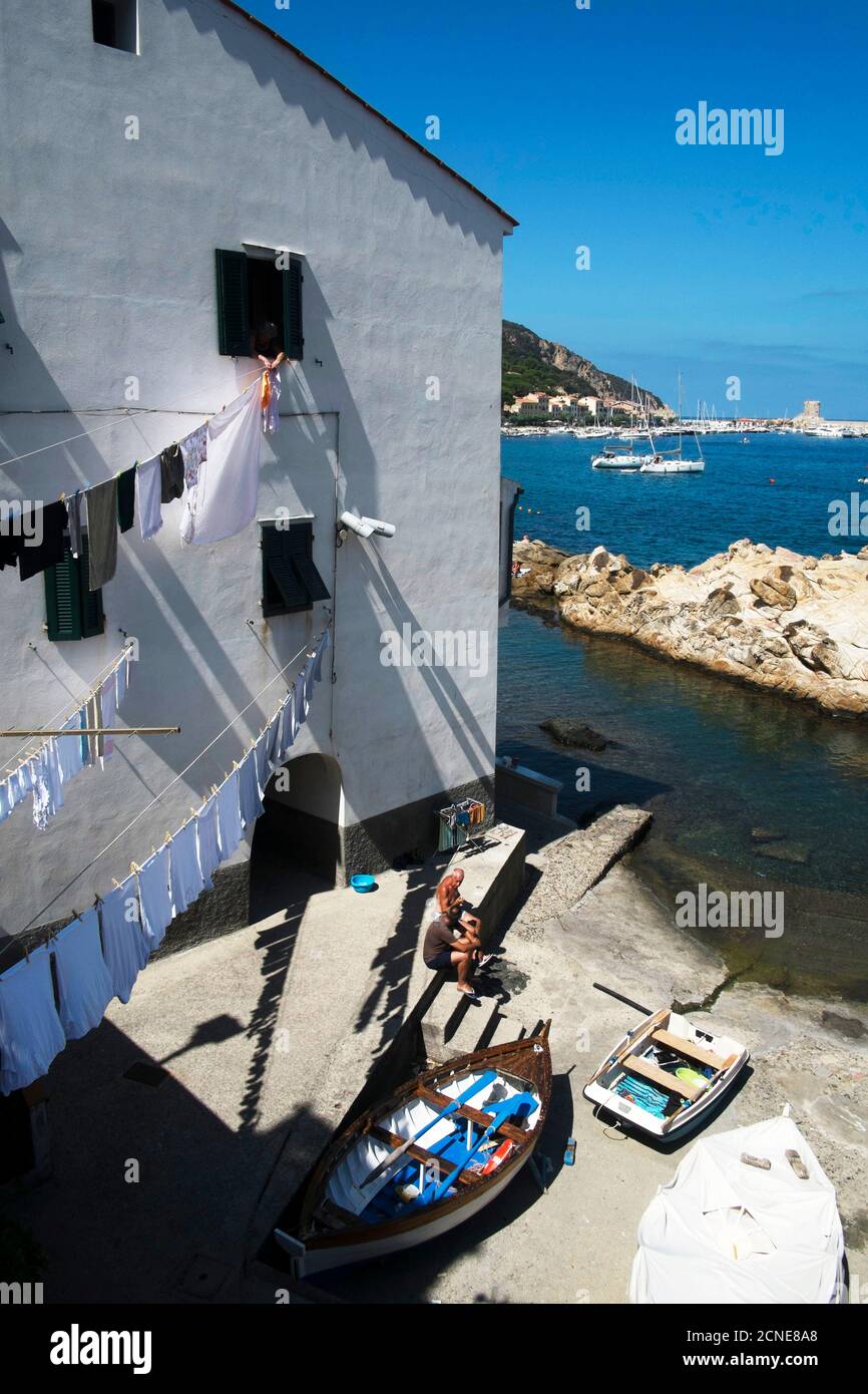 Marciana Marina, île d'Elbe, Toscane, Italie, Europe Banque D'Images