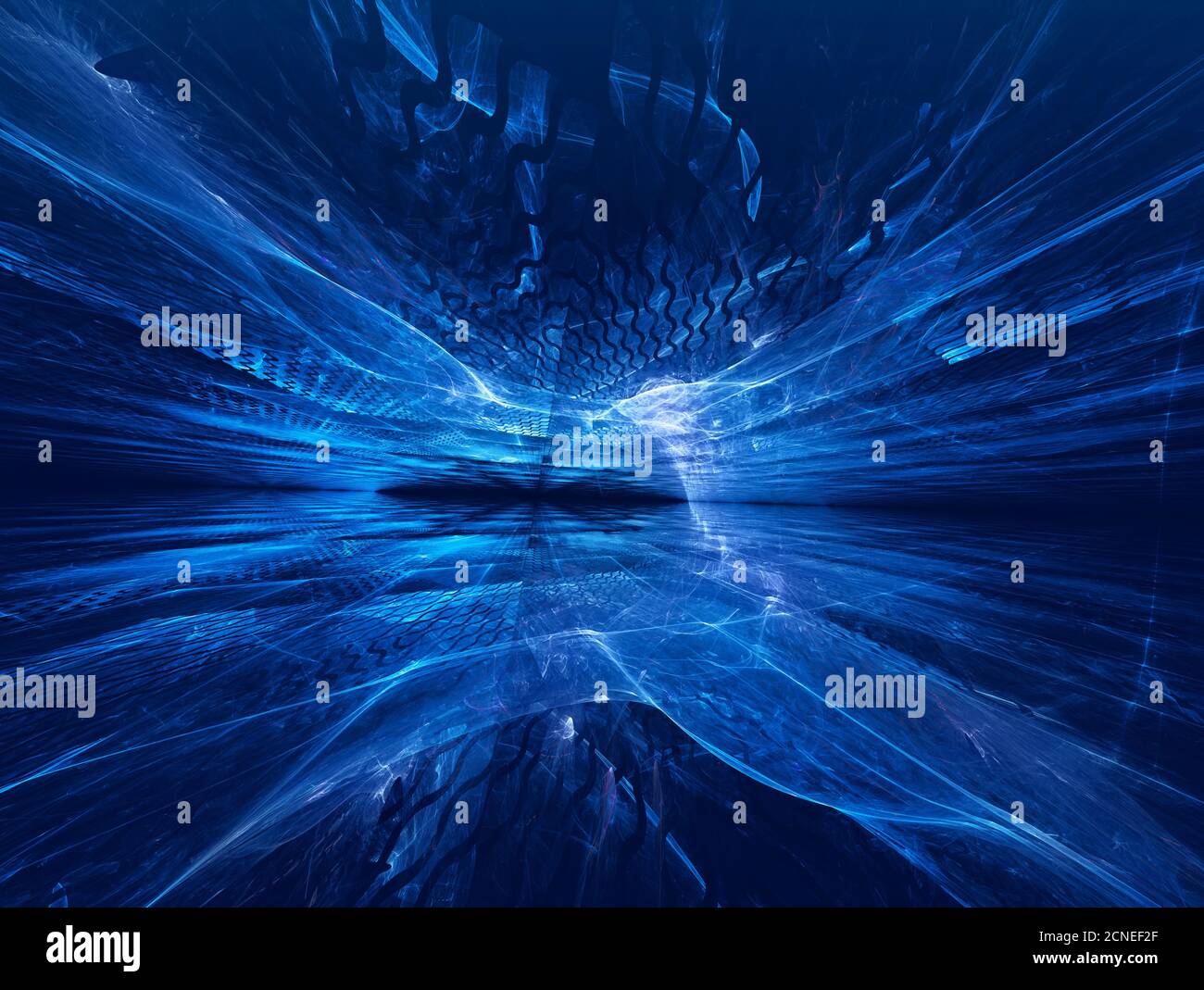 horizon fractal Banque D'Images