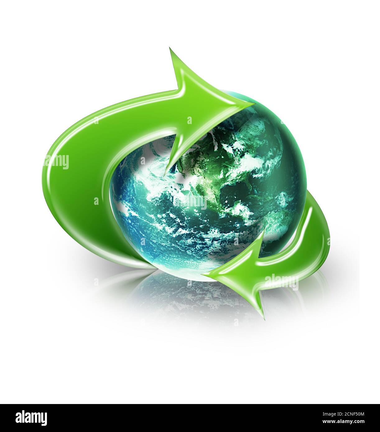 Planète verte Banque D'Images