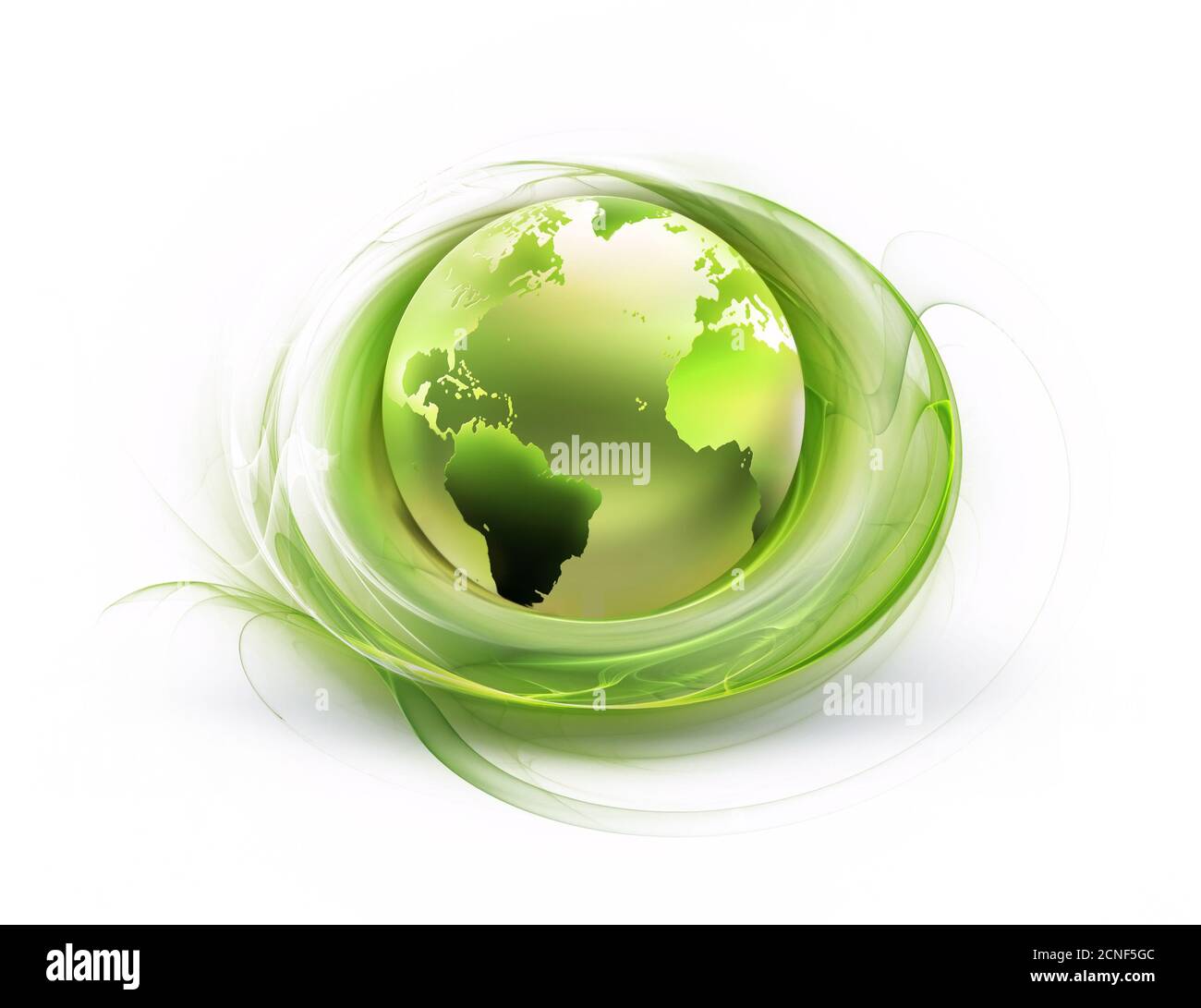 monde vert Banque D'Images