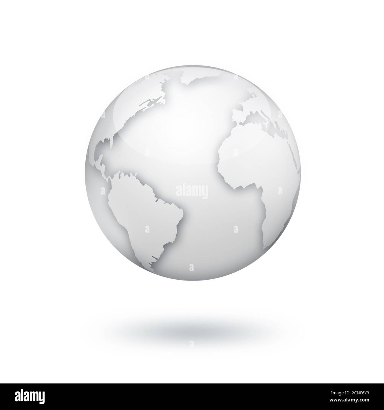 monde blanc Banque D'Images