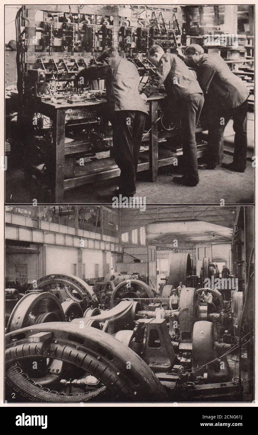 General Electric Works Schenectady NY. Dynamo Electric Machinery 1903 imprimer Banque D'Images