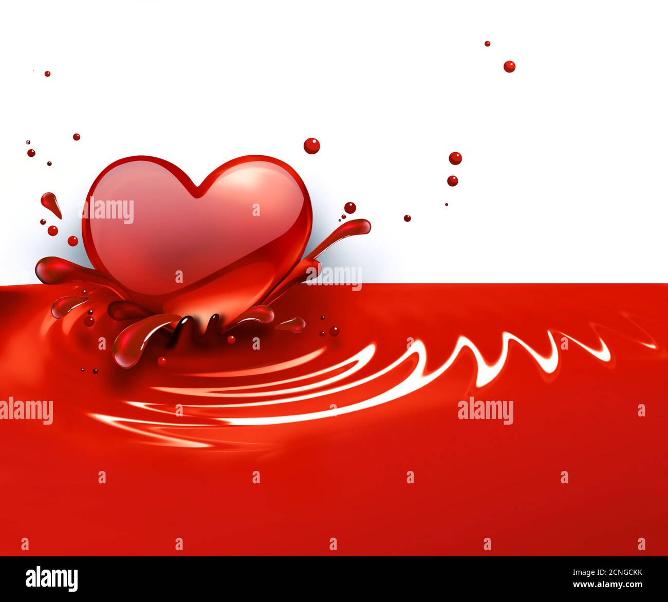 coeur rouge Banque D'Images