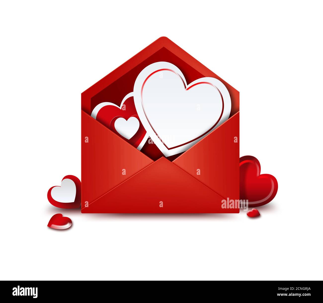 lettre d’amour Banque D'Images