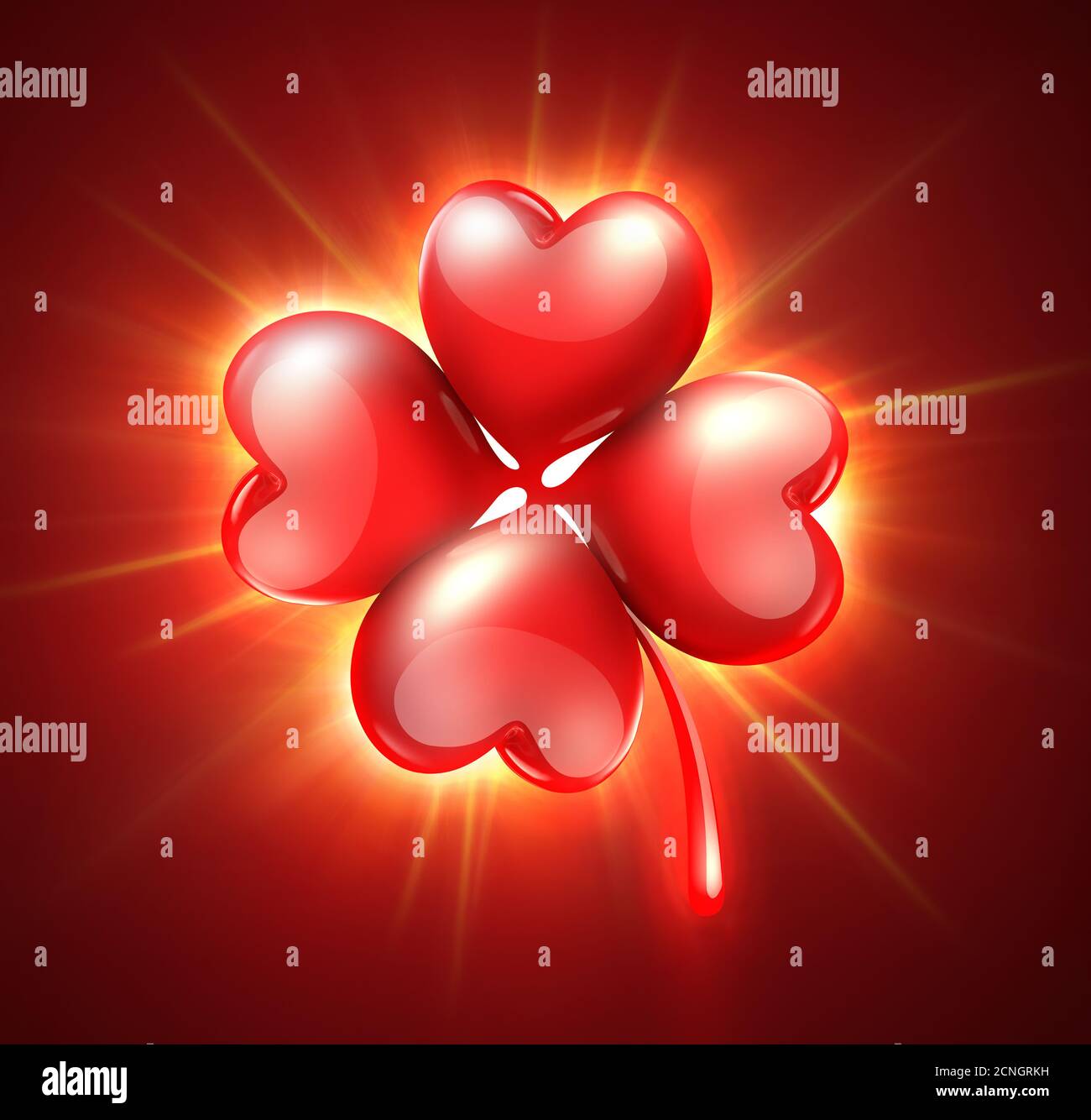 Carte romantique pour la Saint-Valentin Banque D'Images