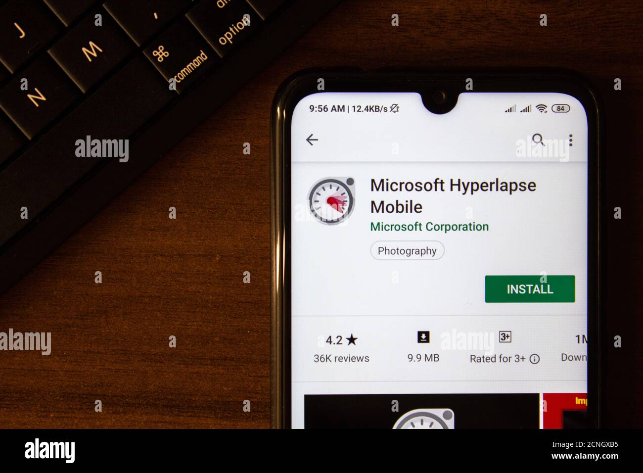 Ivanovsk, Russie 07 juillet 2019 application Microsoft Hyperlapse