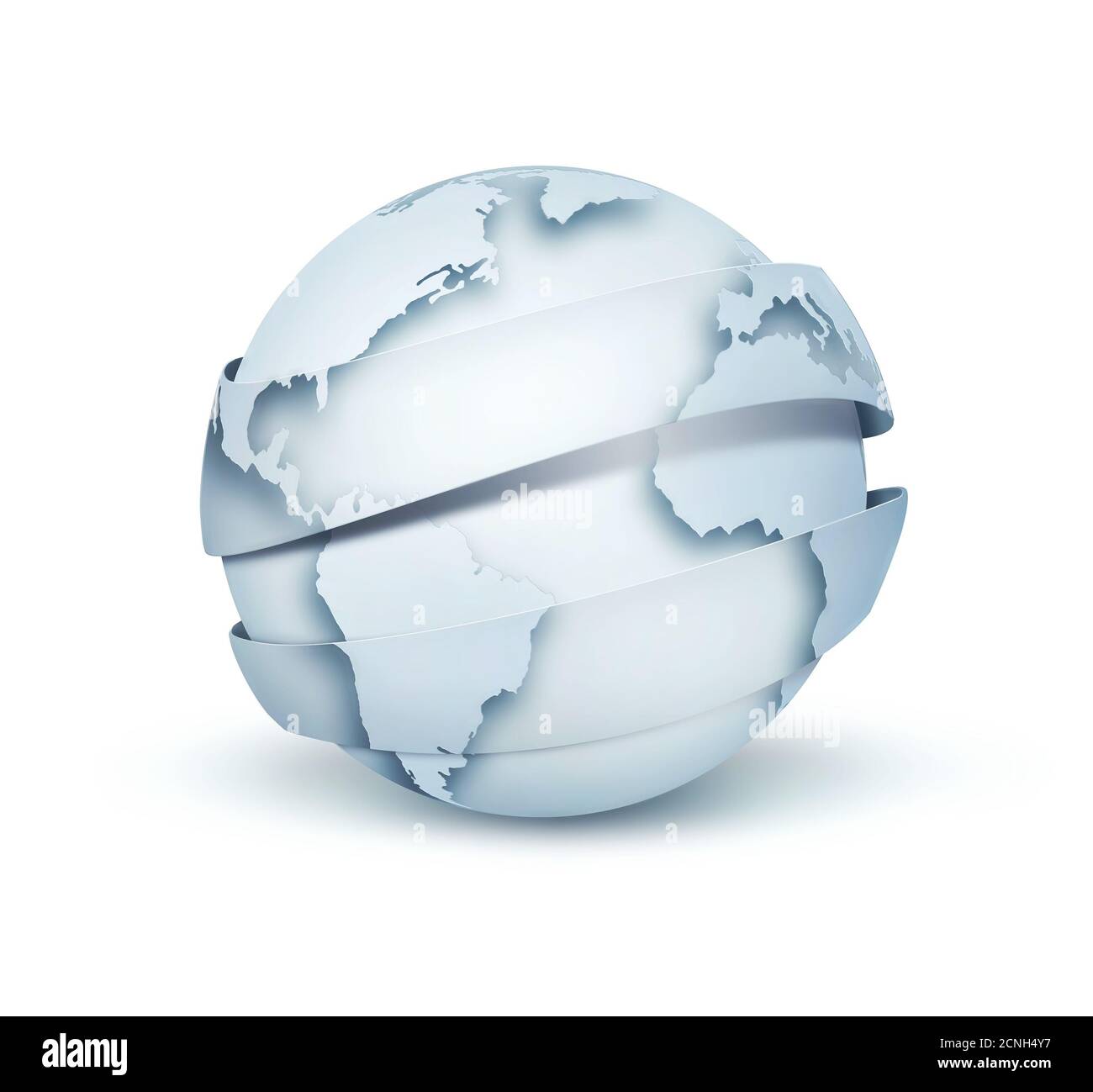 Light blue globe Banque D'Images