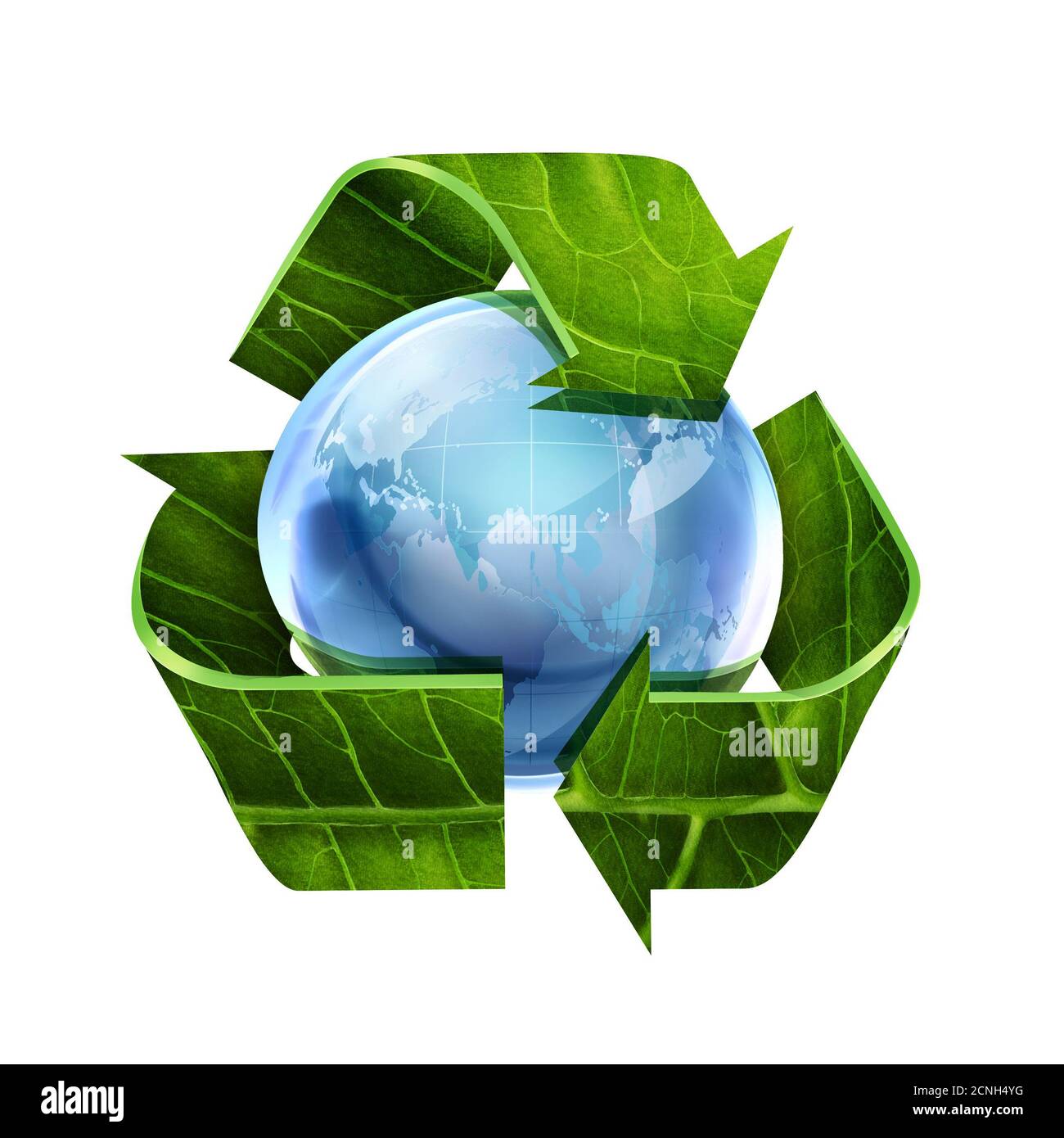recyclez le monde Banque D'Images