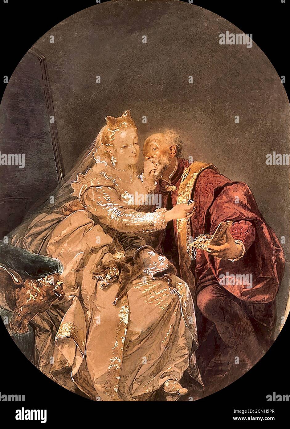 Zichy Mihaly Von - cours - Ecole hongroise - 19e Siècle Banque D'Images