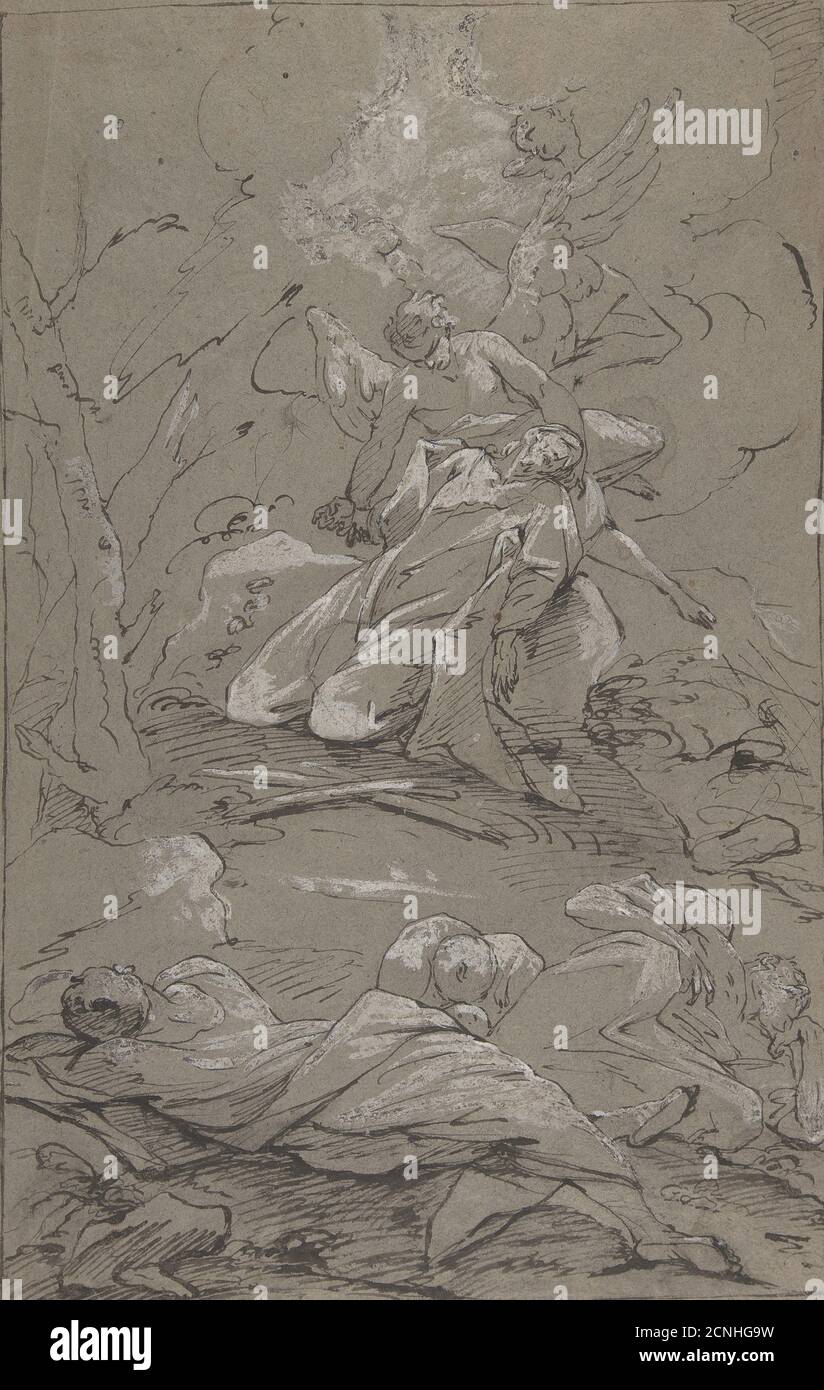 Christ dans le jardin de Gethsemane, 1712-62. Banque D'Images