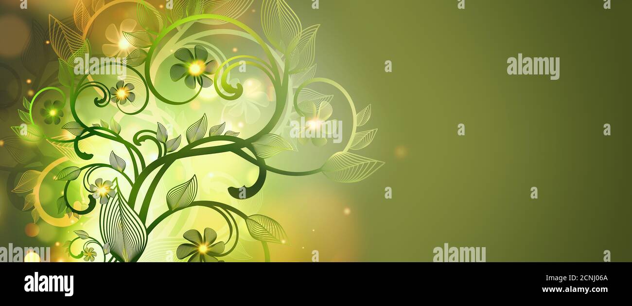 fond décoratif floral Banque D'Images