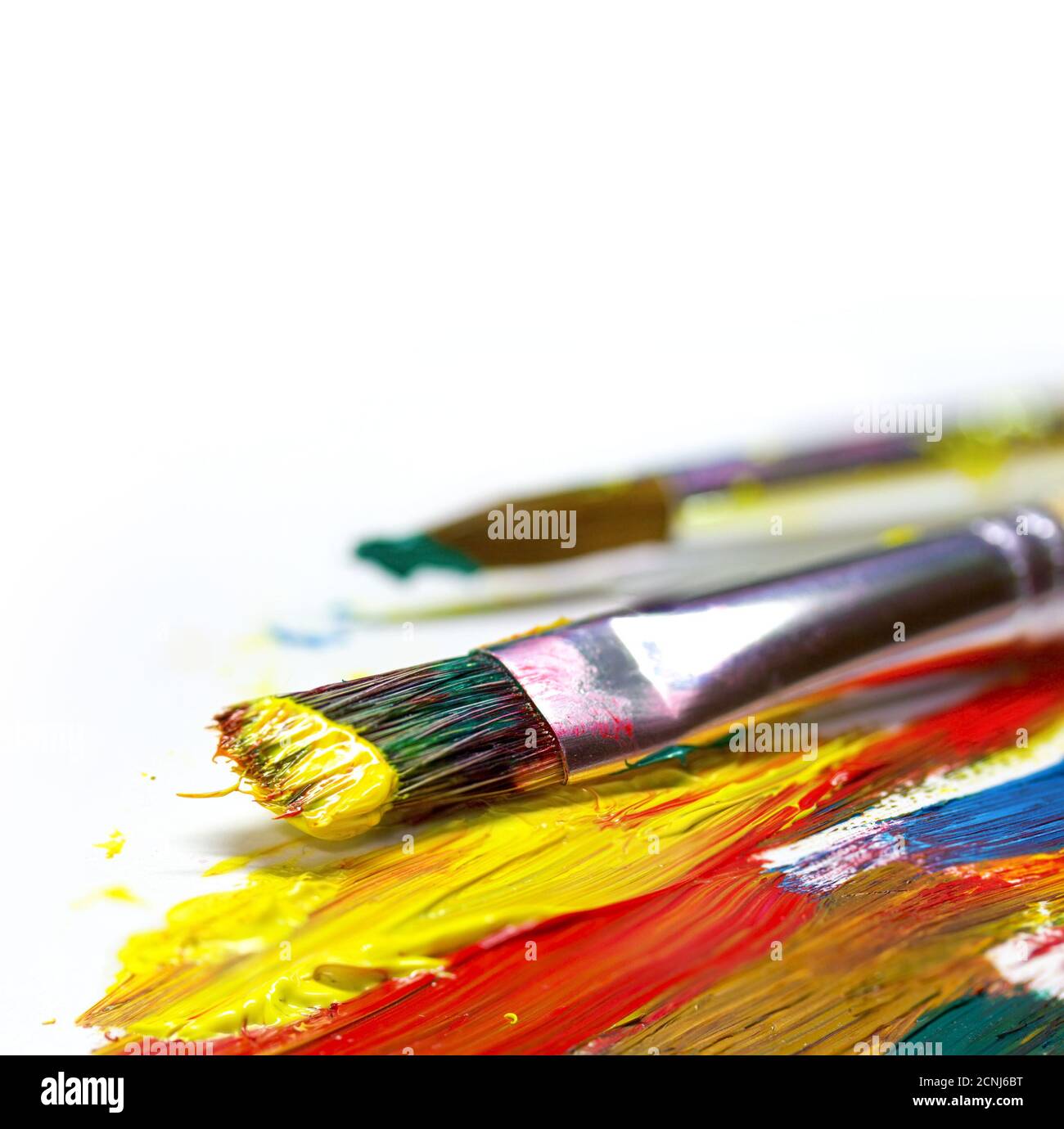 Coups de pinceau Banque D'Images